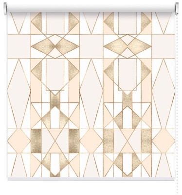 Houseart Παστέλ γεωμετρικά σχήματα, Line Art, Ρολοκουρτίνες, 100 x 132 εκ.